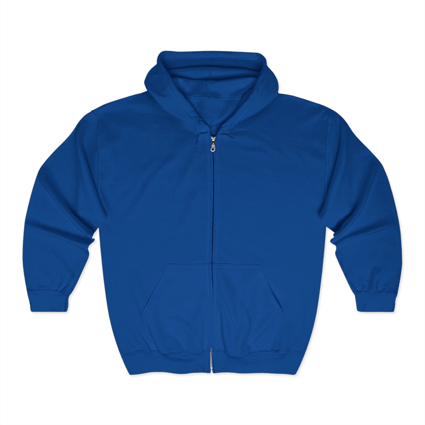 Full Zip Hooded Sweatshirt Outlined Court Blue