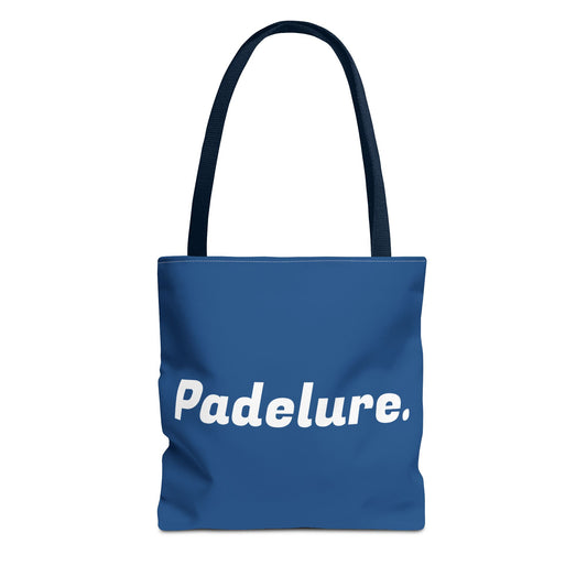 Tote Bag Blue Outlined.