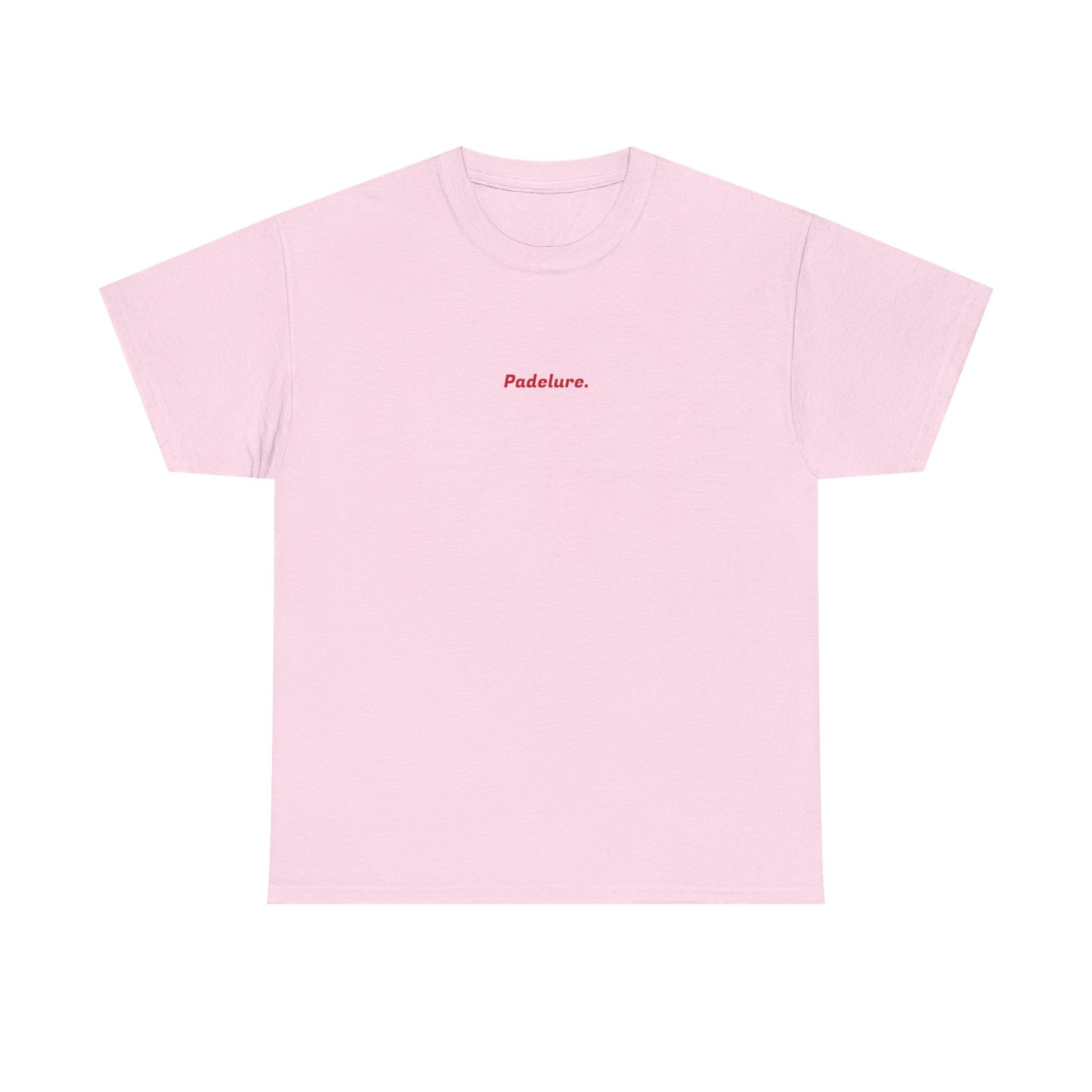 Casual Padelure. Tee - drawed outlined court