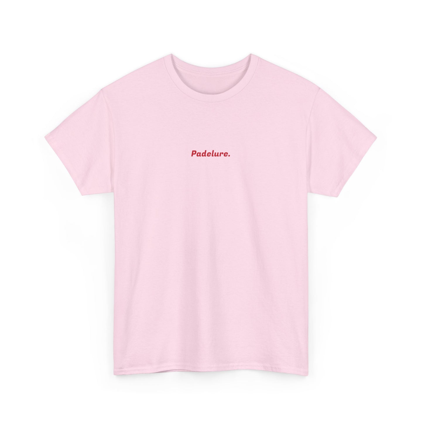 Casual Padelure. Tee - drawed outlined court
