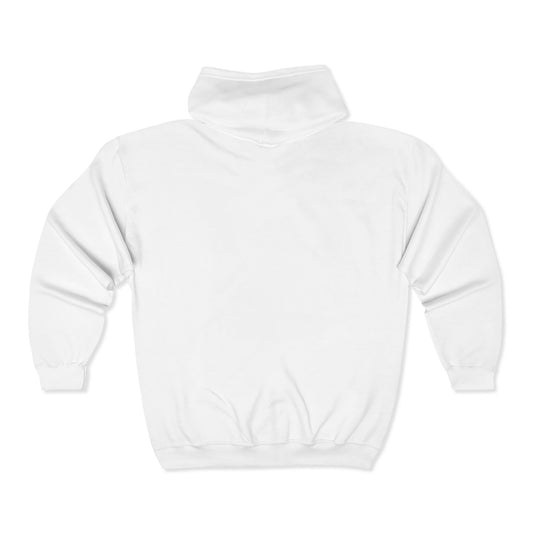 Full Zip Hooded Sweatshirt Padelure. White