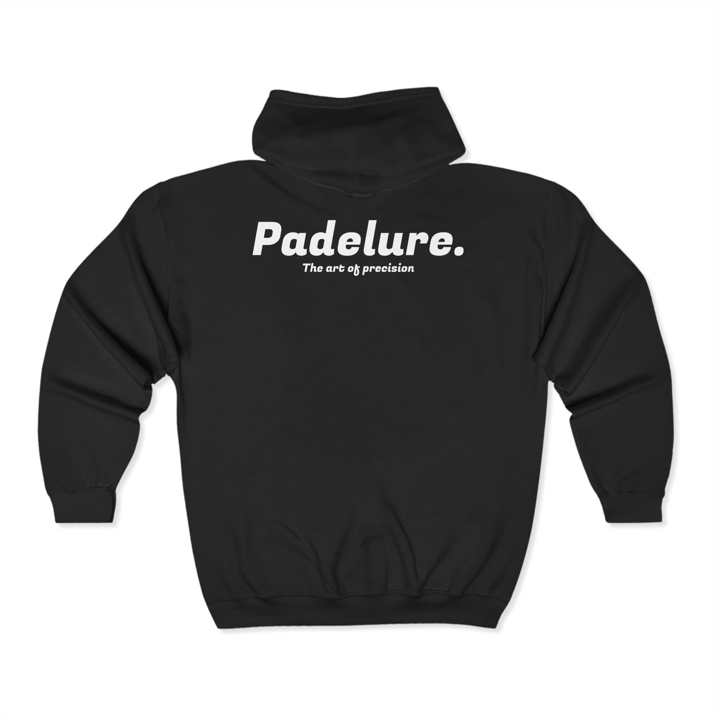Full Zip Hooded Sweatshirt Padelure. On The Back Black