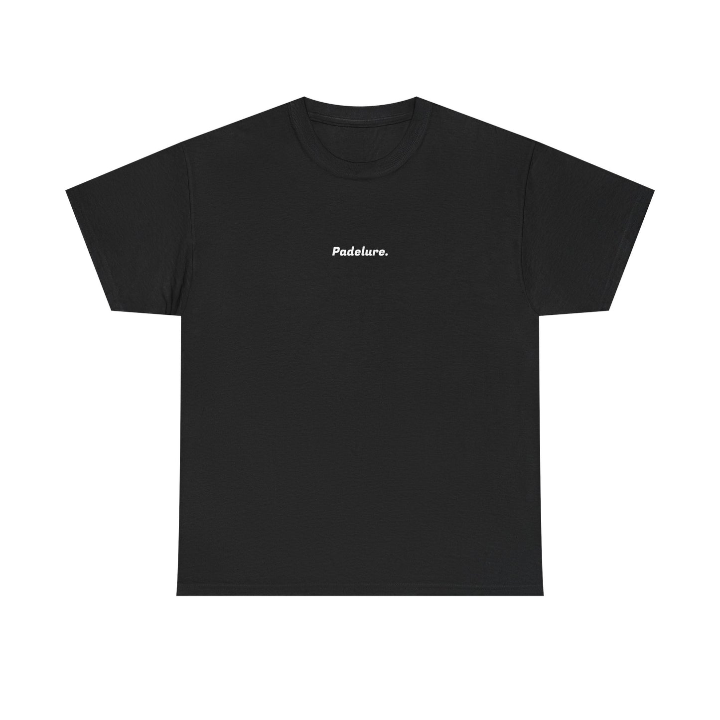 Casual Padelure. Tee - drawed outlined court