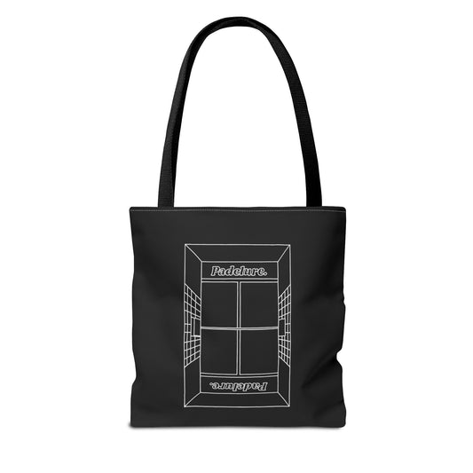 Tote Bag Black Outlined.