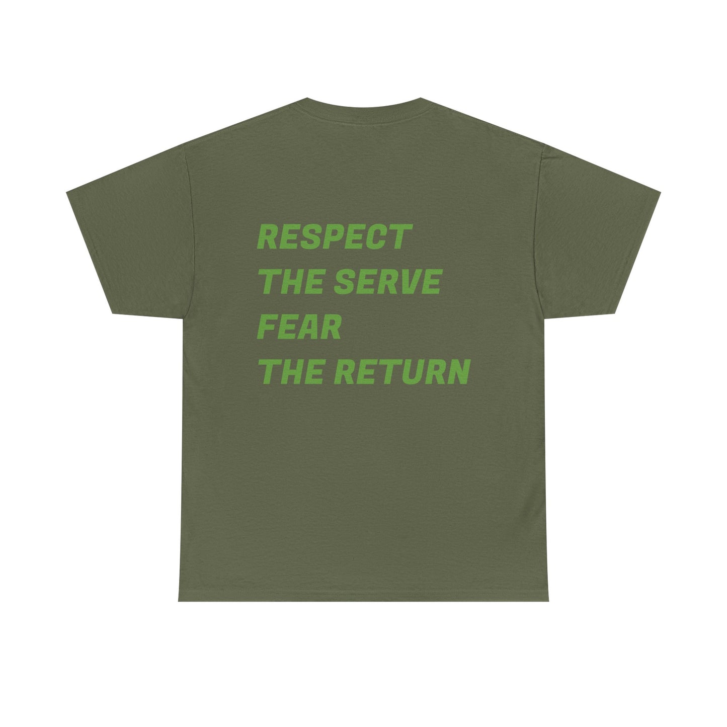 Casual Padelure. Tee - Respect the serve, fear the return