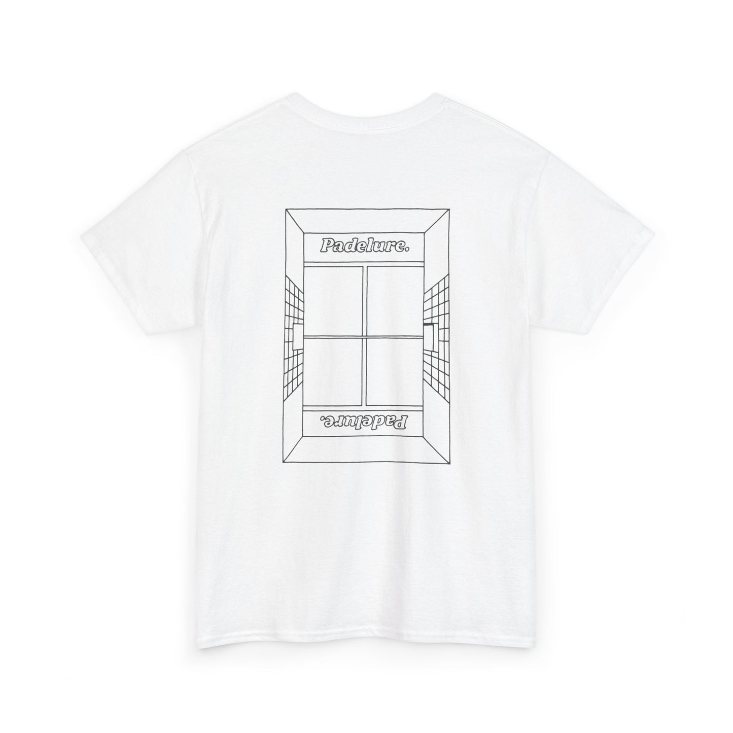 Casual Padelure. Tee - outlined court
