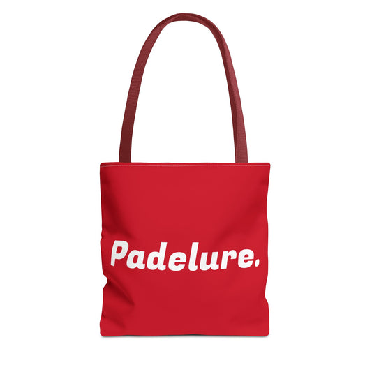 Tote Bag Red Outlined.