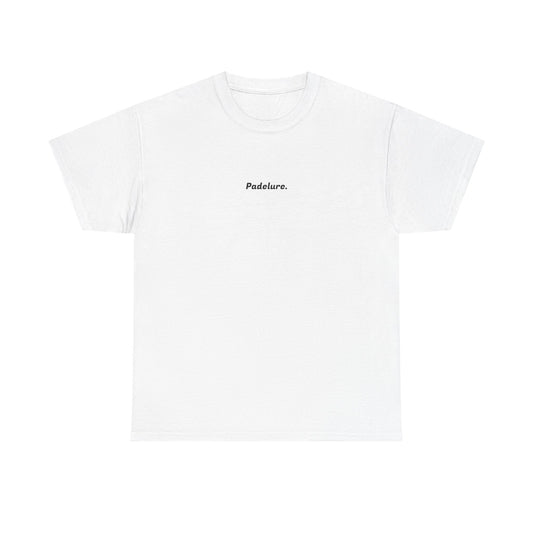 Casual Padelure. Tee - drawed outlined court