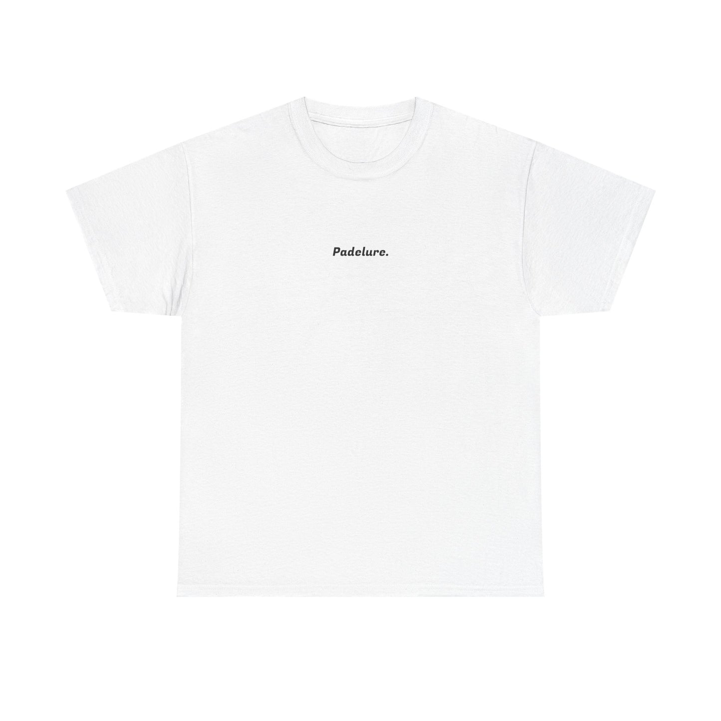 Casual Padelure. Tee - drawed outlined court