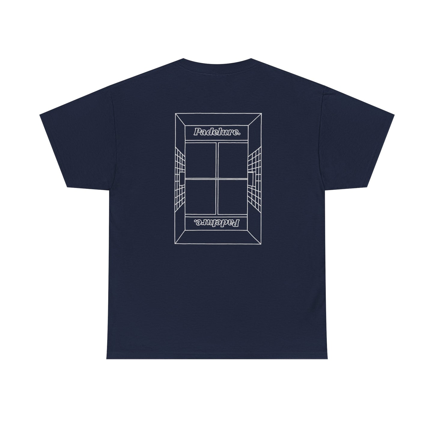 Casual Padelure. Tee - outlined court