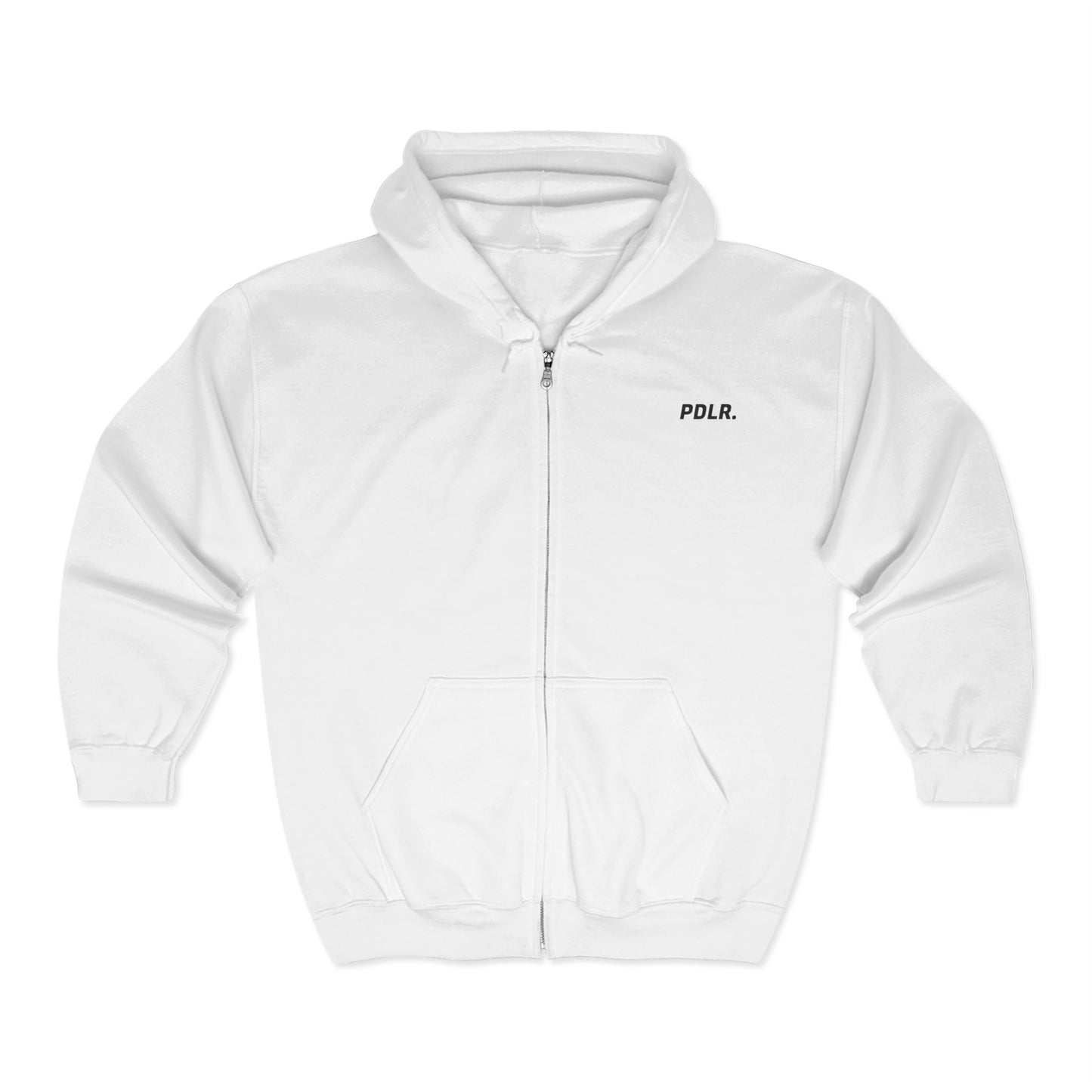 Full Zip Hooded Sweatshirt Padelure. On The Back White