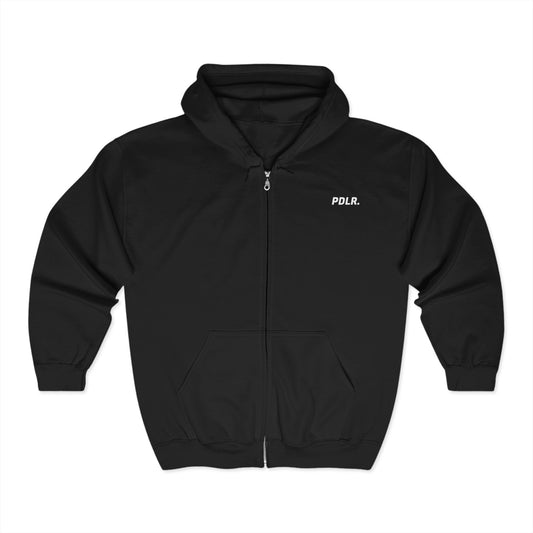 Full Zip Hooded Sweatshirt PDLR. Black