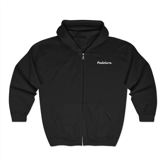 Full Zip Hooded Sweatshirt PDLR. On The Back Black